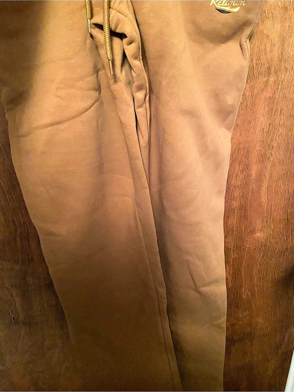 True Religion TR Script Straight Leg Pant Brown Medium
